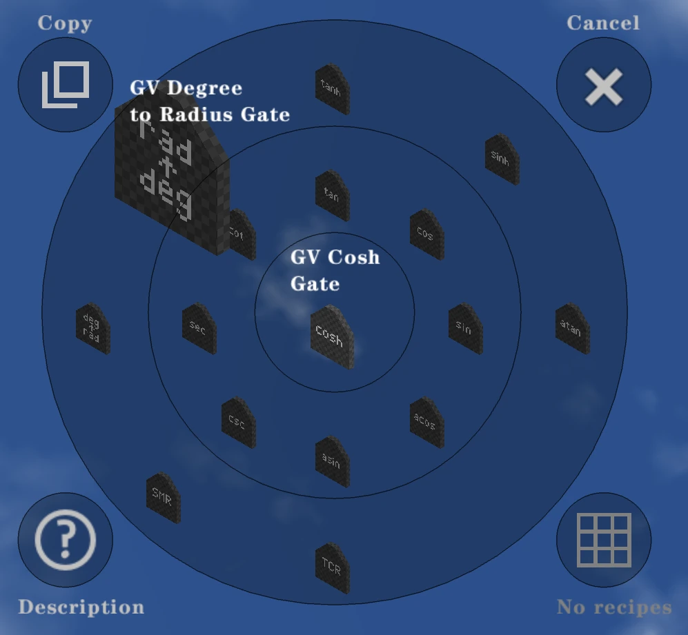 The Image of the Shortcut Wheel Panel
